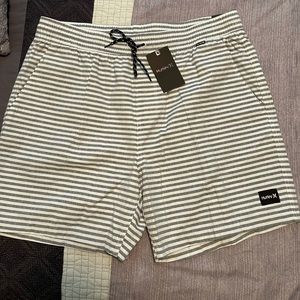 Hurley Chambray Volley 17” Striped Shorts